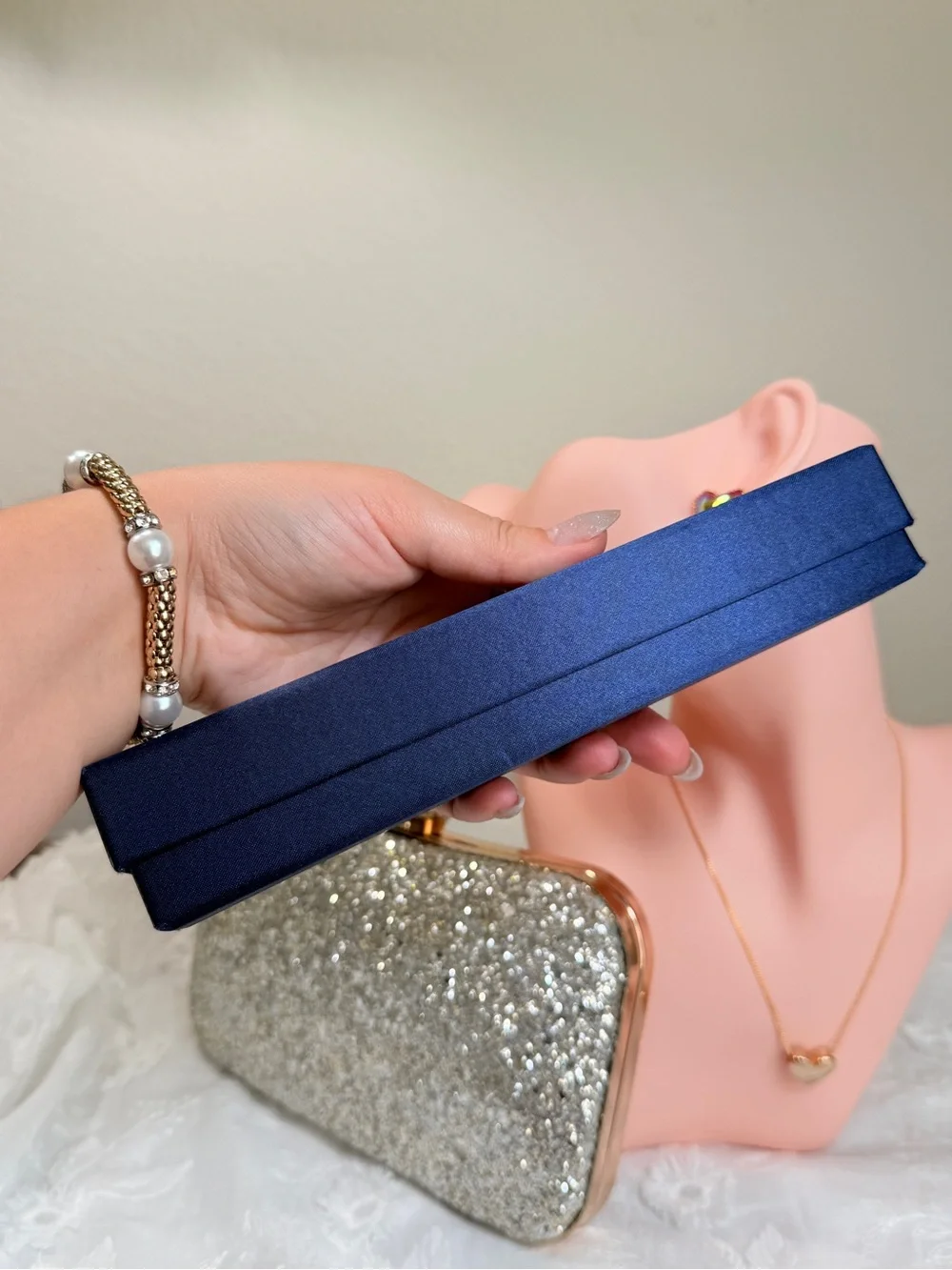 Stella & Ross | London - Navy and Gold Stone Tennis Bracelet With Zirconia